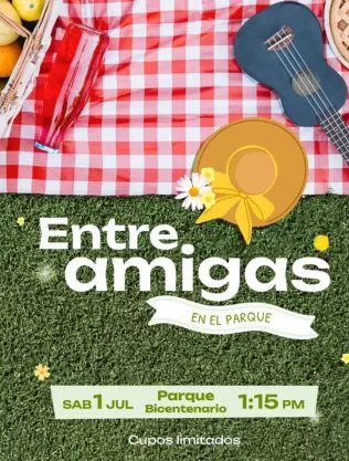 Invitación Entre amigas Julio 2023